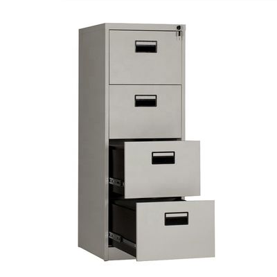 Office Steel KD Structure RAL7035 4 Drawer Filing Cabinet