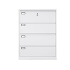 Cold Rolled Steel Four Drawers Storage Cabinet Cyber Lock Lateral Metal