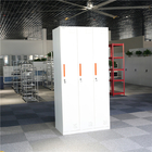 Metal Furniture 3 Doors Gym Storage Steel Locker KD Structure