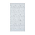 18 Door Key Lock Metal Storage Cabinet For Cell Phone Charge