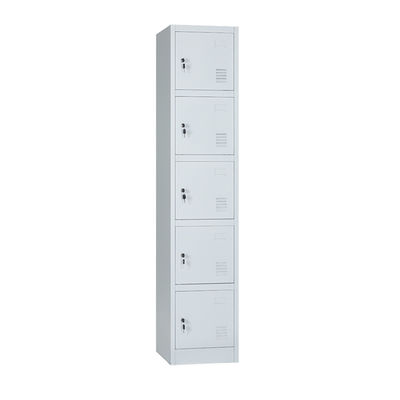 Colorful 0.7mm Steel Locker Cabinet 5 Doors Easy Installation Locker