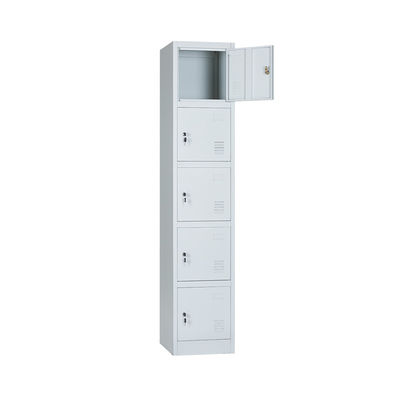 Colorful 0.7mm Steel Locker Cabinet 5 Doors Easy Installation Locker