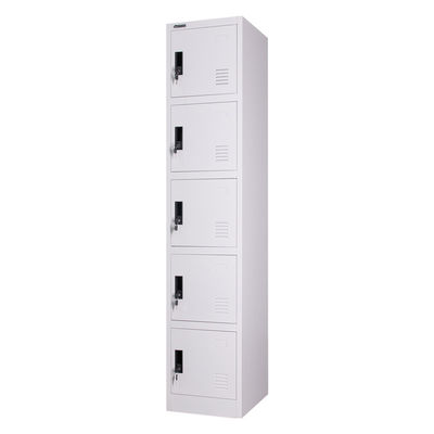 Colorful 0.7mm Steel Locker Cabinet 5 Doors Easy Installation Locker
