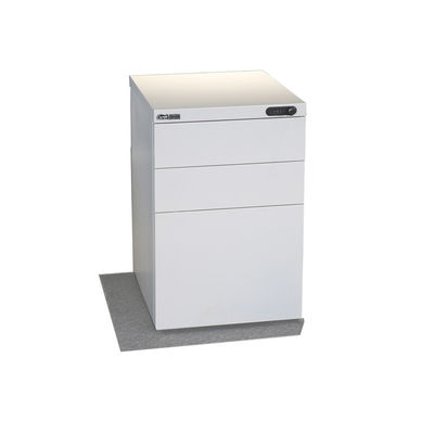 A4 file Metal Mobile Pedestals With Rubber Wheel Number Lock