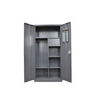 KD Two Doors Metal Wardrobe Clothes Steel Clothes Storage Cabinet