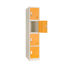 New Style School Storage Small Metal 4 Compartment Locker For Students